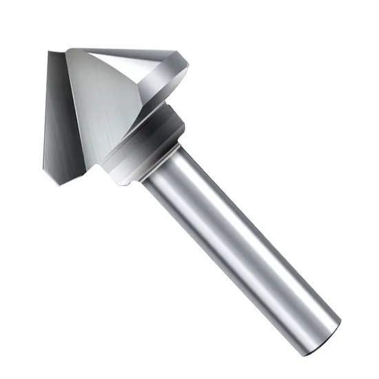 High Performance Cylindrical Shank Chamfer Cutter HSS Countersink Drill Bit Straight Shank Round Shank Set Metal